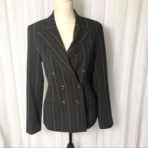 Le Chateau Brown Pin Stripe Suit Jacket